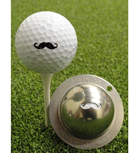 Tin-Cup Stache Golfball-Markierer, Stahl, Einheitsgröße Tin-Cup Stache Golfball-Markierer, Stahl, Einheitsgröße von Tin-Cup