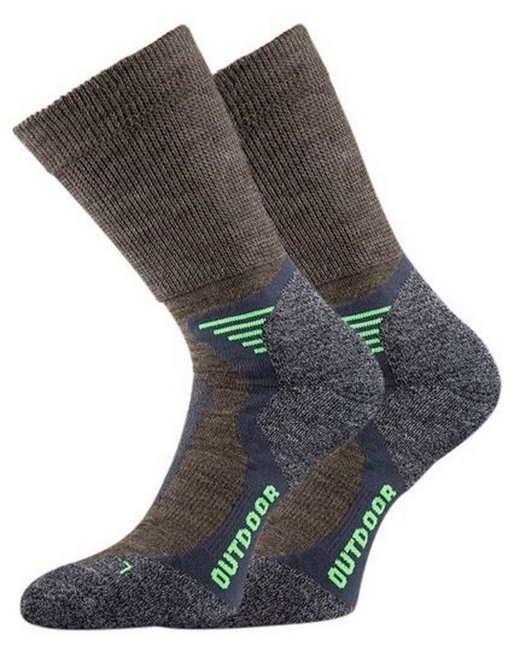 TippTexx 24 Funktionssocken 2 Paar Merino Wandersocken, Trekkingsocken mit Spezialpolsterungen von TippTexx 24