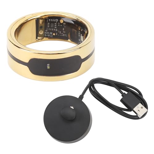 Intelligenter Ring, Touch Control Health Tracker, Wasserdichter Fitness Tracker, Genaue Überwachung Schlaf Körper Temperatur Schrittzähler Tracking Wearable, Gesundheit Ring (Size 9) von Tissting