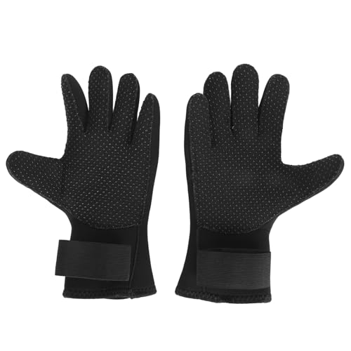 Tissting 5 mm Tauchhandschuhe, Neopren-Neoprenanzug-Handschuhe, rutschfeste warme Tauchhandschuhe, Kajak-Handschuhe mit verstellbarem Riemen zum Schnorcheln, Angeln, Surfen (M) von Tissting
