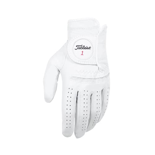 TITLEIST Perma Soft Herrenhandschuh, Weiß, Cadet, Linke Hand, S TITLEIST Perma Soft Herrenhandschuh, Weiß, Cadet, Linke Hand, S von Titleist