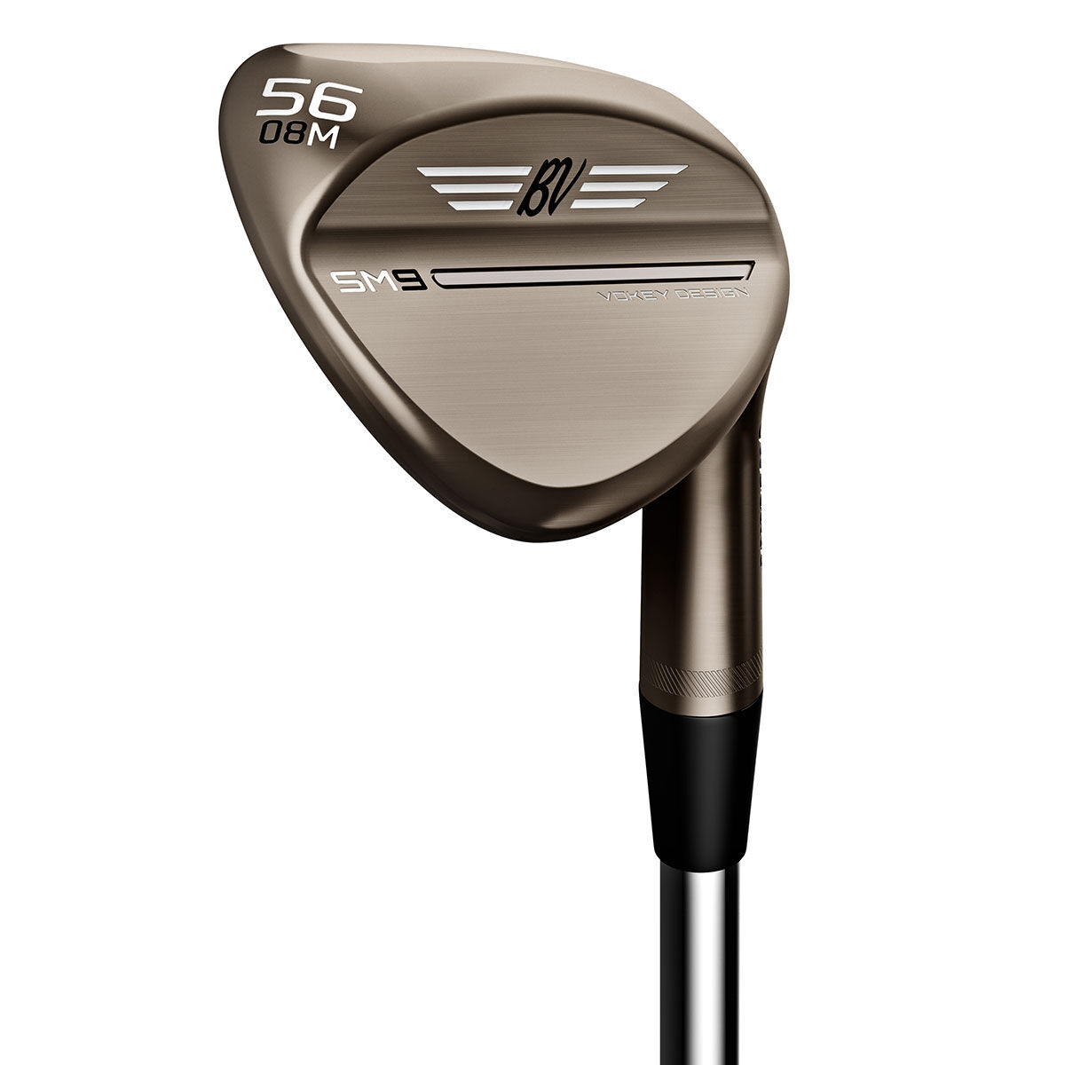 Titleist Brown Vokey SM9 Brushed Steel Left Hand 56 M Grind Golf Wedge | American Golf, One Size von Titleist