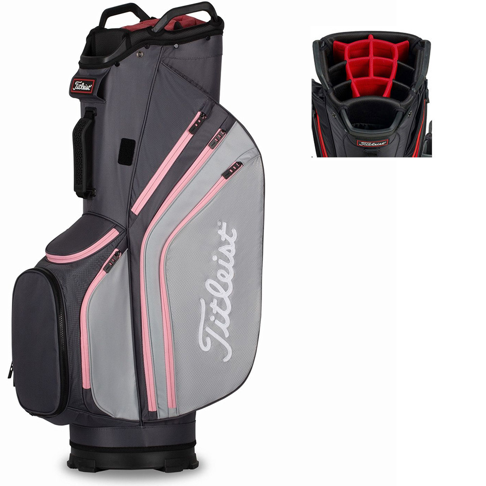 'Titleist Club 14 Lightweight Cartbag grau/pink' 'Titleist Club 14 Lightweight Cartbag grau/pink' von Titleist