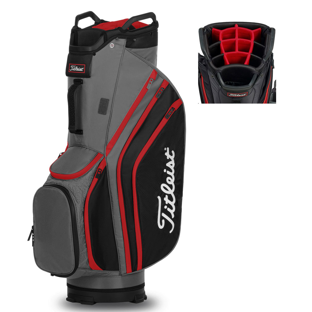 'Titleist Club 14 Lightweight Cartbag grau/schwarz/rot' 'Titleist Club 14 Lightweight Cartbag grau/schwarz/rot' von Titleist