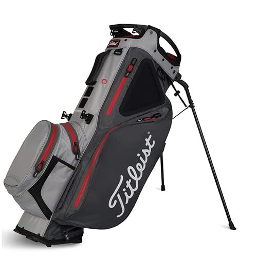 Titleist Golftasche Hybrid 14 STADRY Charcoal/Grey/Red, Einheitsgröße von Titleist