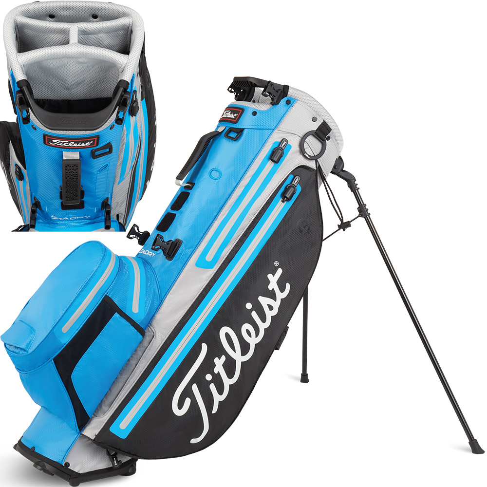 'Titleist Players 4+ Stadry Standbag wasserdicht blau/grau' von Titleist