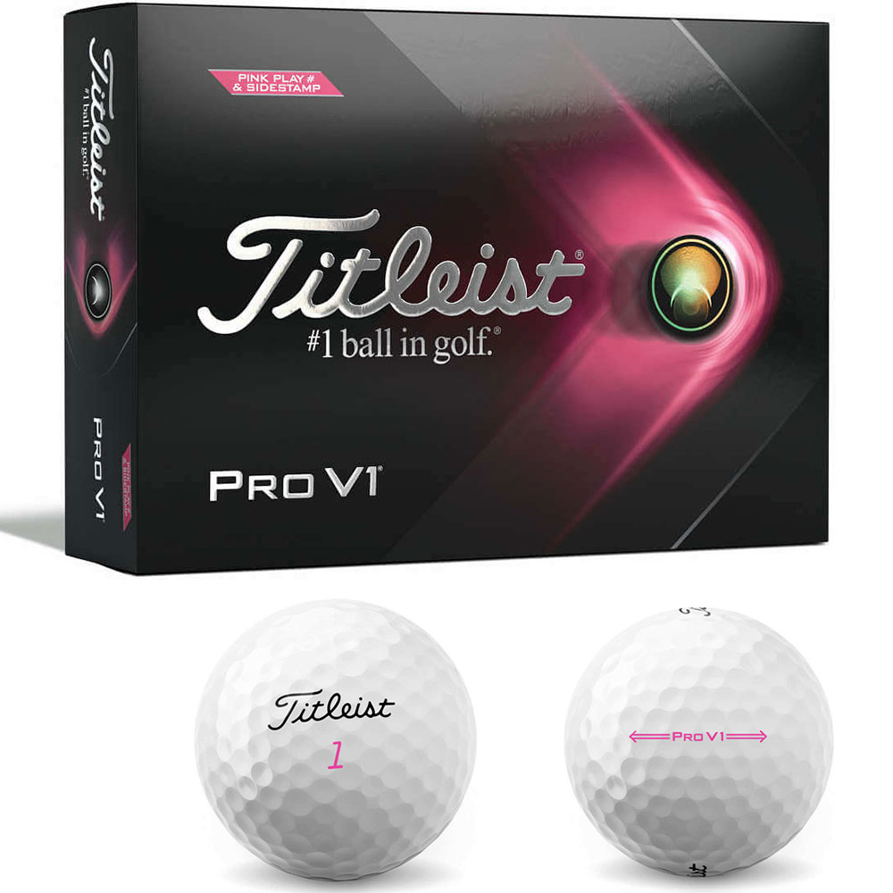 'Titleist Pro V1 2021 12er Packung pink' 'Titleist Pro V1 2021 12er Packung pink' von Titleist