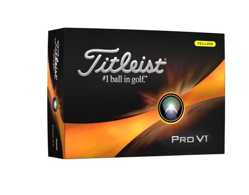 Titleist Pro V1 Golfbälle, Gelb, EIN Dutzend von Titleist