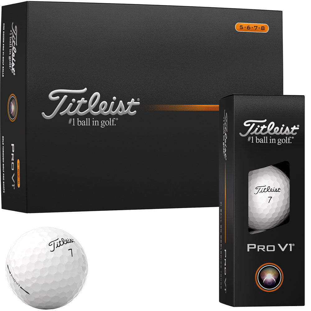 'Titleist Pro V1 Golfball 25 12er Packung High Numbers weiss' 'Titleist Pro V1 Golfball 25 12er Packung High Numbers weiss' von Titleist