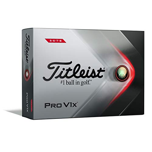 Titleist Pro V1X High Number Golfball, Weiß von Titleist