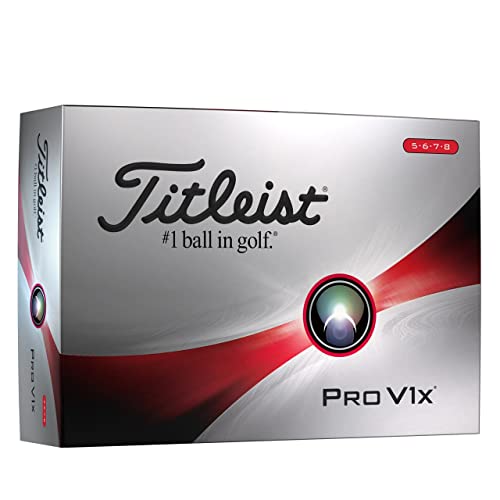 Titleist Pro V1X High Numbers Golf, Erwachsene, Unisex, Weiß, 12 Bälle Titleist Pro V1X High Numbers Golf, Erwachsene, Unisex, Weiß, 12 Bälle von Titleist