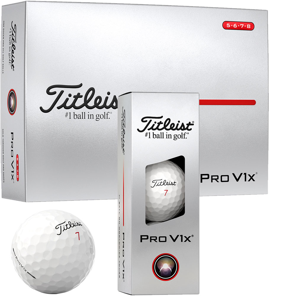 'Titleist Pro V1x Golfball 25 12er Packung High Numbers weiss' 'Titleist Pro V1x Golfball 25 12er Packung High Numbers weiss' von Titleist