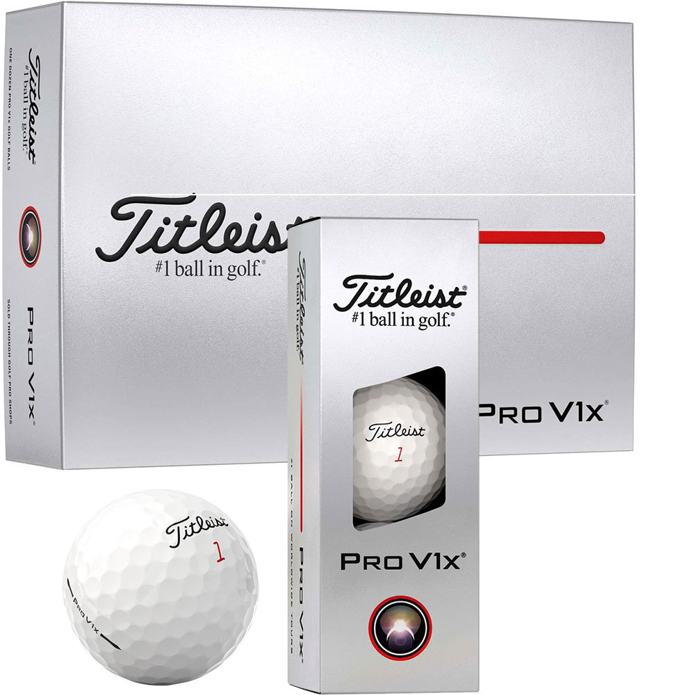 'Titleist Pro V1x Golfball 25 12er Packung weiss' 'Titleist Pro V1x Golfball 25 12er Packung weiss' von Titleist