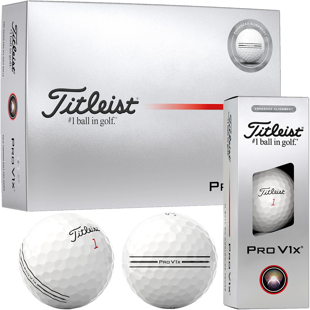 'Titleist Pro V1x Golfball 25 En Align 12er Packung weiss' 'Titleist Pro V1x Golfball 25 En Align 12er Packung weiss' von Titleist