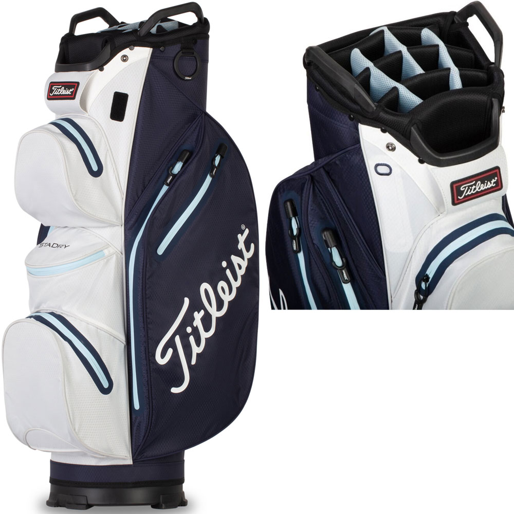 'Titleist StaDry Cart 14 Trolleybag wasserdicht navy/weiss' 'Titleist StaDry Cart 14 Trolleybag wasserdicht navy/weiss' von Titleist