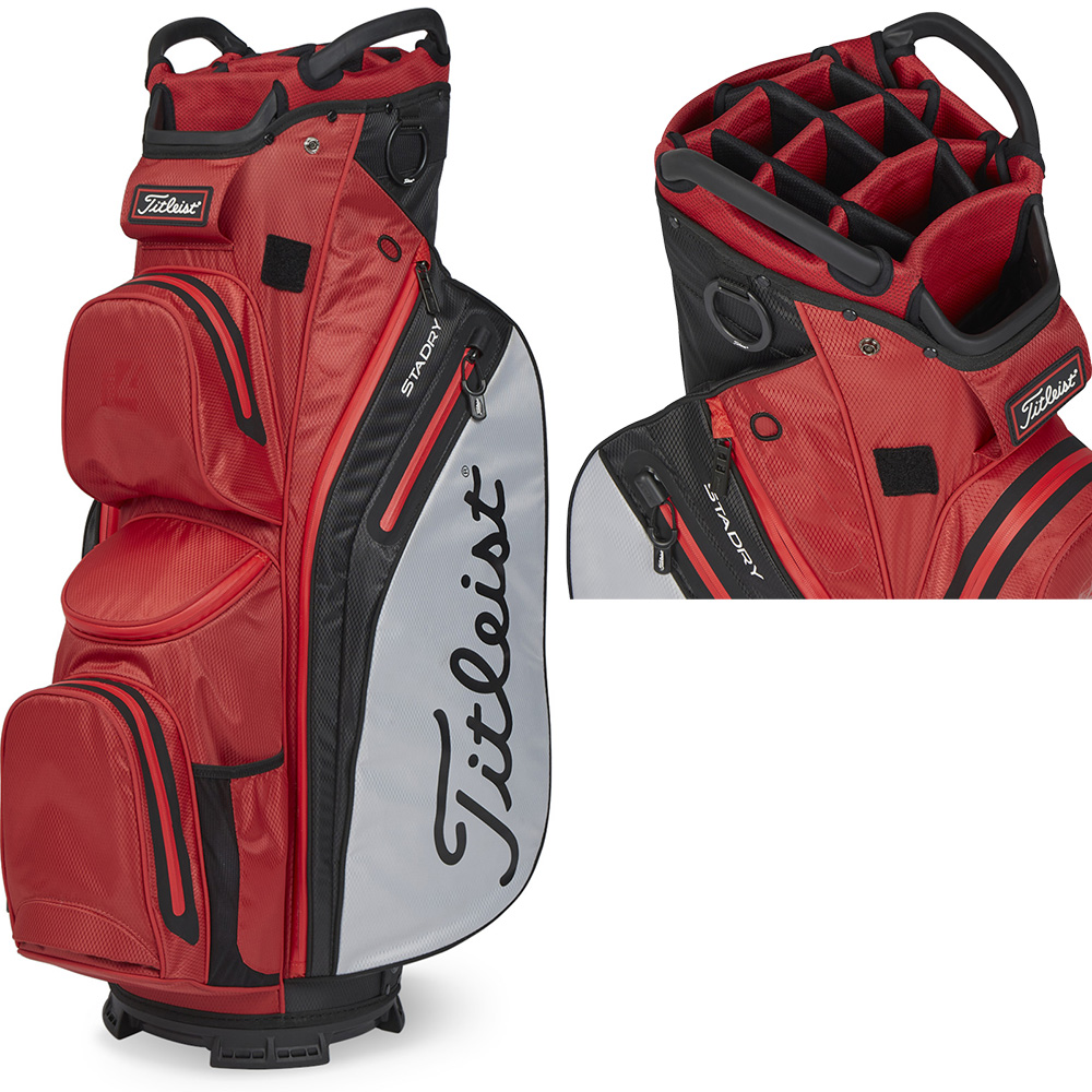 'Titleist StaDry Cart 14 Trolleybag wasserdicht rot/grau' 'Titleist StaDry Cart 14 Trolleybag wasserdicht rot/grau' von Titleist