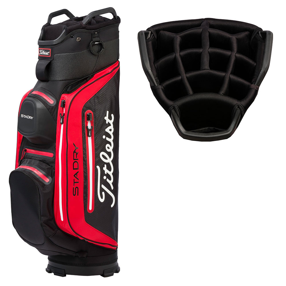 'Titleist StaDry Deluxe Cartbag wasserdicht schwarz/rot' 'Titleist StaDry Deluxe Cartbag wasserdicht schwarz/rot' von Titleist