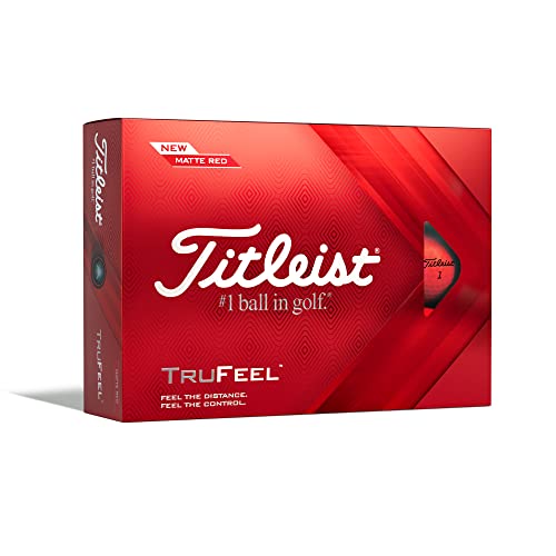 Titleist TRUFEEL Golfbälle, Erwachsene, Unisex, Rot, Einheitsgröße von Titleist