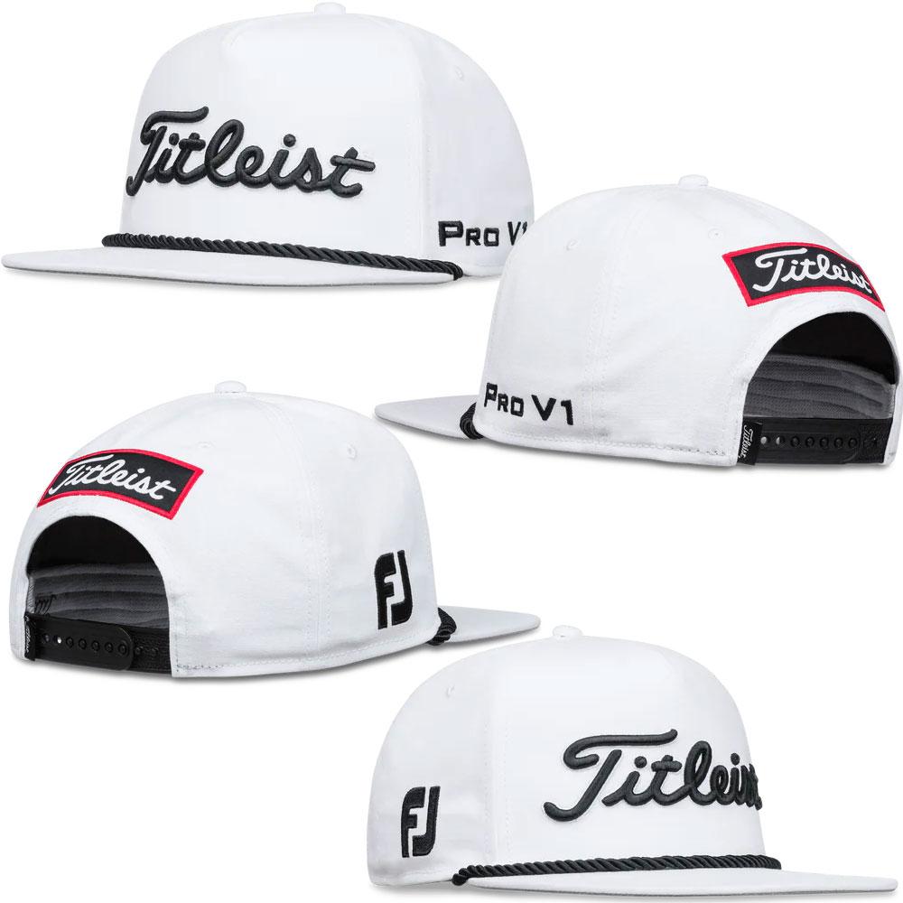 'Titleist Tour Rope Flat Bill Cap weiss/schwarz' 'Titleist Tour Rope Flat Bill Cap weiss/schwarz' von Titleist