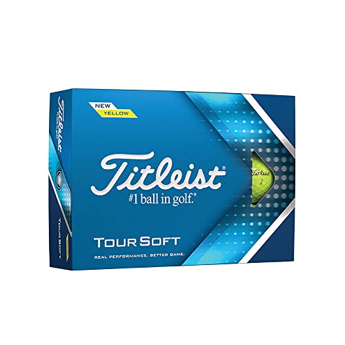 Titleist Tour Soft Golfbälle für Erwachsene, Unisex, Gelb, Einheitsgröße von Titleist
