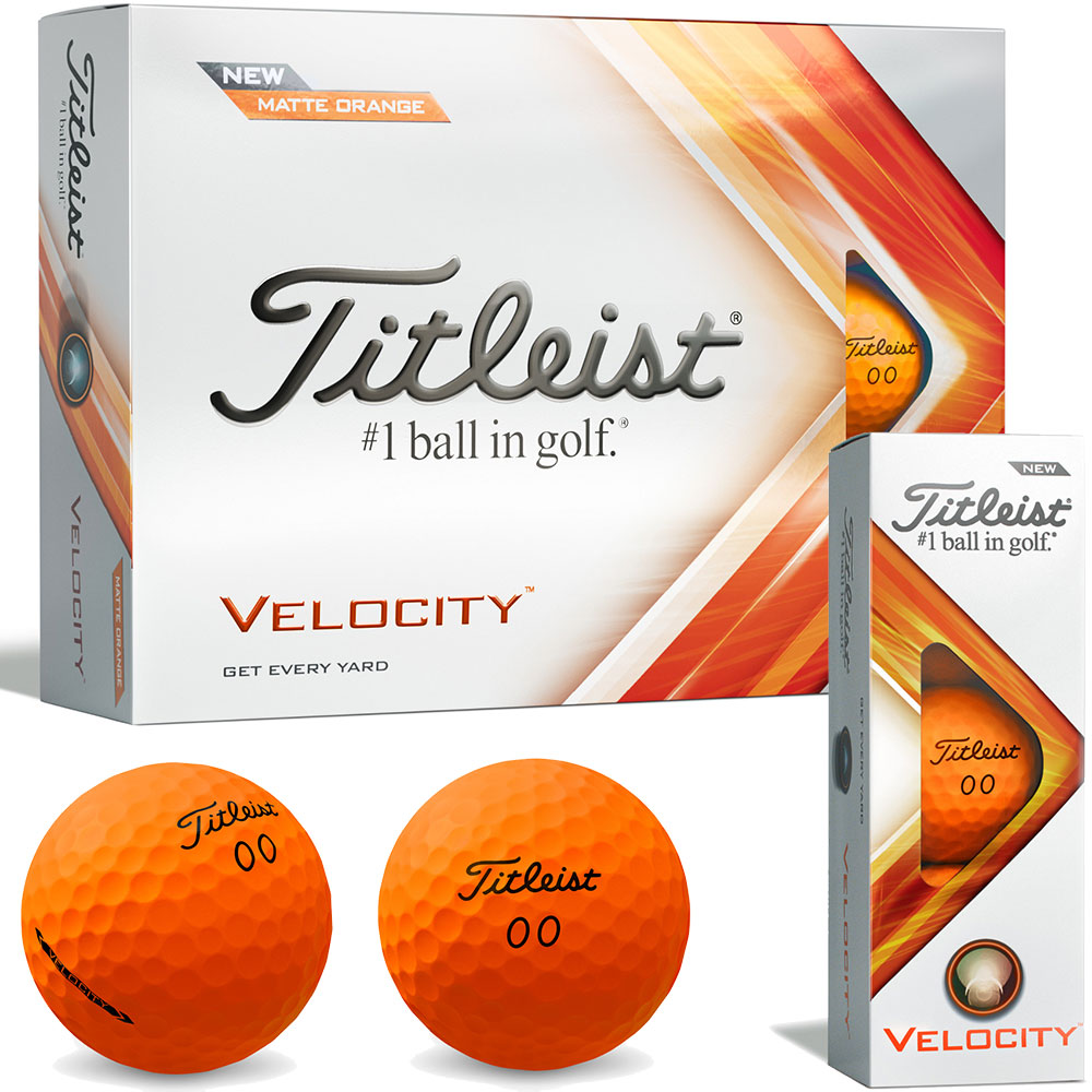 'Titleist Velocity ''23 12er Packung matt orange' 'Titleist Velocity ''23 12er Packung matt orange' von Titleist