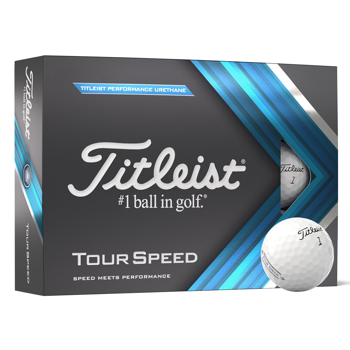 Titleist White Tour Speed 12 Ball Pack 2022, Size: One Size | American Golf von Titleist