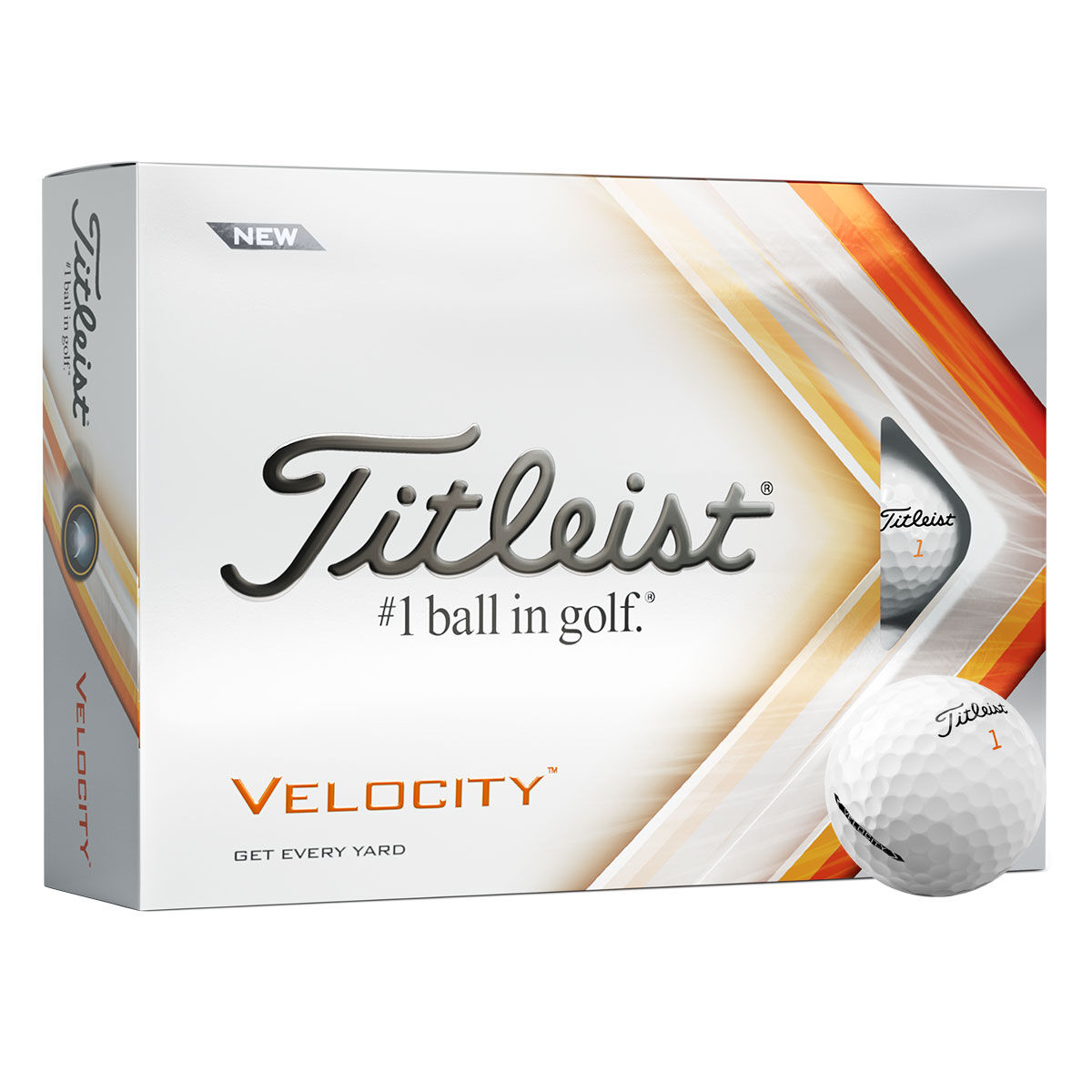 Titleist White Velocity 12 Golf Ball Pack 2022 | American Golf, One Size von Titleist