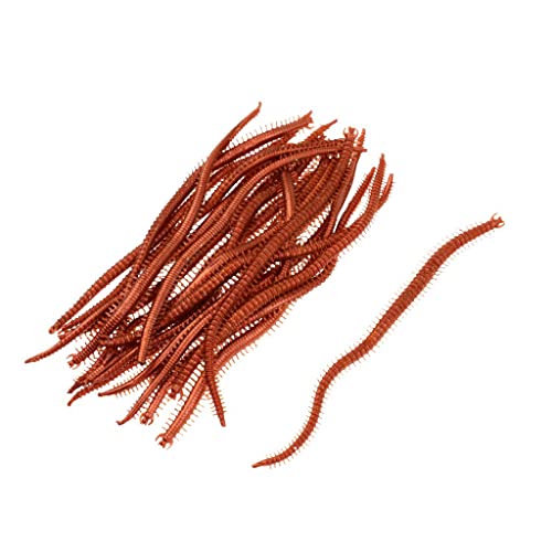 Tiuimk 20 Stück Beutel weiche Köder Köder Imitation Sandwürmer, zufällige Farbe, zum Angeln, PVC-Material Tiuimk 20 Stück Beutel weiche Köder Köder Imitation Sandwürmer, zufällige Farbe, zum Angeln, PVC-Material von Tiuimk
