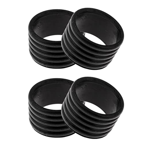 Tiuimk 4 Stück Badminton Tennisschläger Griff Fix Ring Protector Band Overgrip Schwarz von Tiuimk