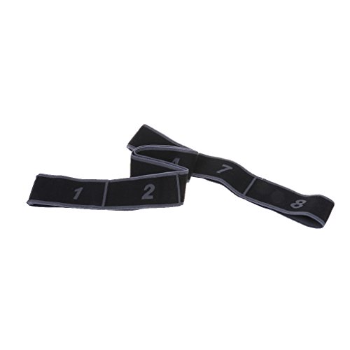 Tiuimk Flexband Gummiband, Widerstandsband, 8 Stück, für Fitnessstudio, Yoga, Dehnung, für Frauen, 90 cm, 15 kg (grau, 90 x 4 cm) von Tiuimk