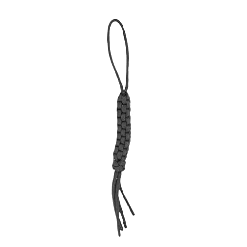 Tiuimk Schwarzes Paracord-Umhängeband für Messer, Taschenlampen, Schlüssel, USB-Sticks – und langlebiges Umhängeband für Outdoor-Überleben Tiuimk Schwarzes Paracord-Umhängeband für Messer, Taschenlampen, Schlüssel, USB-Sticks – und langlebiges Umhängeband für Outdoor-Überleben von Tiuimk