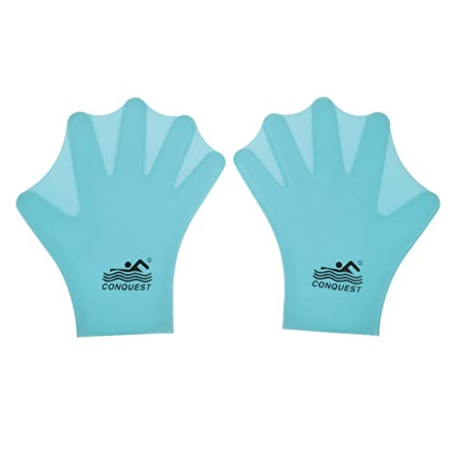 Tiuimk Silikon-Schwimmhandschuhe zum Tauchen und Schwimmen, Kindergröße, Blau Tiuimk Silikon-Schwimmhandschuhe zum Tauchen und Schwimmen, Kindergröße, Blau von Tiuimk
