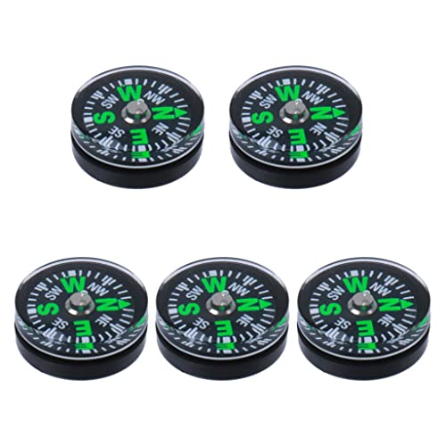 Tiuimk Survival-Kompass, 15 mm, Kunststoff, Ölfüllung, 5 Stück, ideal für Wandern, Camping, Rucksack-Dekoration Tiuimk Survival-Kompass, 15 mm, Kunststoff, Ölfüllung, 5 Stück, ideal für Wandern, Camping, Rucksack-Dekoration von Tiuimk