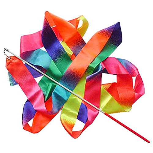 Tixiyu Premium-Tanzbänder, 4 m, Rhythmisches Gymnastikband, Gymnastikband Kinder, Taktstock-Twirling-Stäbe auf Stöcken, Kinder, künstlerisches Tanzen Tixiyu Premium-Tanzbänder, 4 m, Rhythmisches Gymnastikband, Gymnastikband Kinder, Taktstock-Twirling-Stäbe auf Stöcken, Kinder, künstlerisches Tanzen von Tixiyu