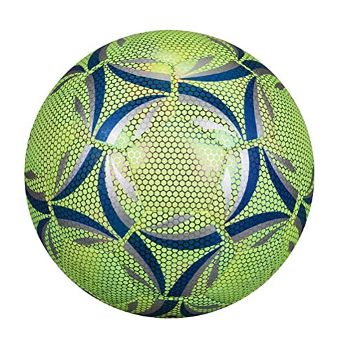 Tixiyu Reflektierender Fußball, Größe 5, für, Offizieller Spiel-Trainingsball, Langlebig, Geschenke für Jungen und Mädchen von Tixiyu