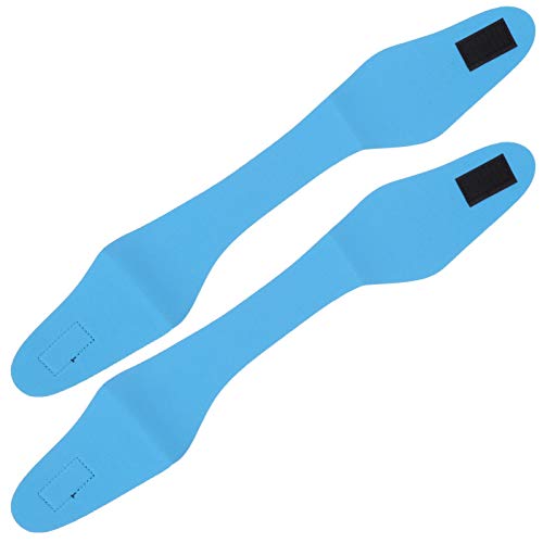 Tixiyu Schwimmstirnband, Elastisches, Verstellbares Schwimm-Ohrband, Wasserdichter Ohrstöpselschutz für, 2 Stück (Blau) von Tixiyu