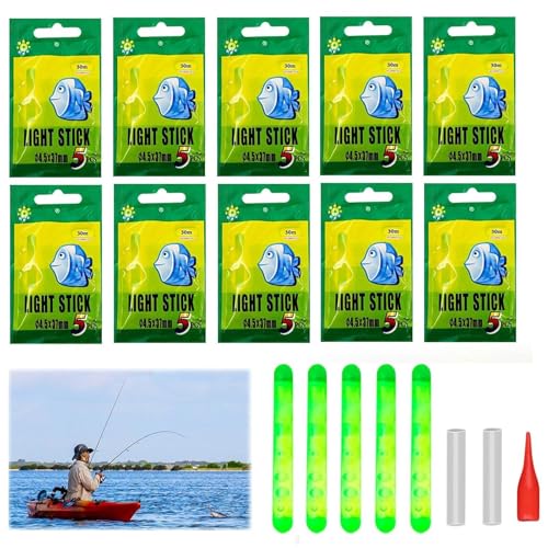 Tkxjry 50 Stück Angelruten Leuchtstäbe, Angeln Knicklichter, 37 mm * 4,5 mm Knicklicht für Angelruten, Fishing Glow Sticks, Float Glow Stick Nachtfischen, für Nachtfischen Karpfen Anfänger Tkxjry 50 Stück Angelruten Leuchtstäbe, Angeln Knicklichter, 37 mm * 4,5 mm Knicklicht für Angelruten, Fishing Glow Sticks, Float Glow Stick Nachtfischen, für Nachtfischen Karpfen Anfänger von Tkxjry