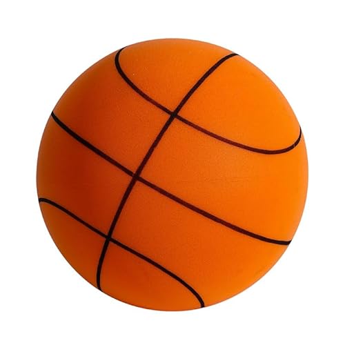Dusarls 1 Stück Silent Basketball Training mit weichen Bouncy Schaumstoffkugeln mit hoher Dichte, geeignet für Indoor-Sport, freies Netz im Lieferumfang enthalten von Tlarsun