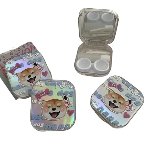 Tlarsun Niedliche Mini-Kontaktlinsenbox für Reisen, tragbarer Aufbewahrungsbehälter für Kontaktlinsen, einfarbig, A von Tlarsun