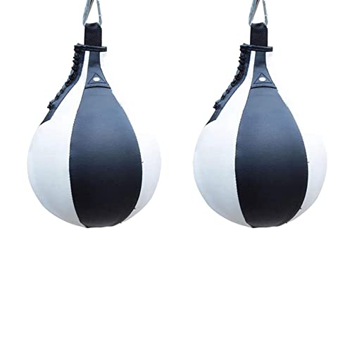 Tlily 2X Boxen Speed ​Ball Birnen Form PU Speed Tasche Boxen Box Sack Schwenkbarer Speed Ball ÜBung Fitness Training Ball von Tlily