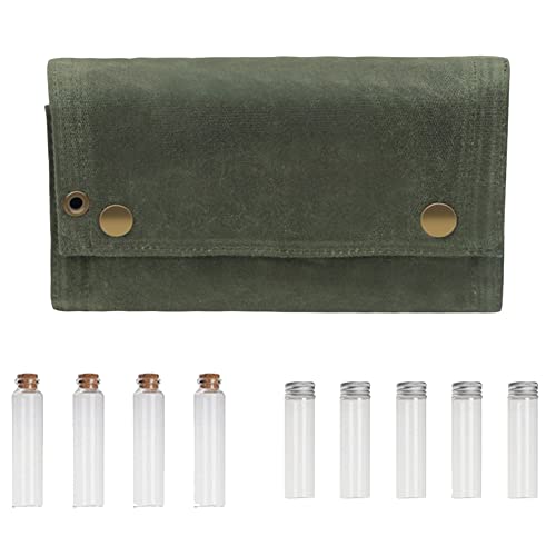 Tlily Outdoor-Camping-GewüRzflaschen-Set Tragbare Picknick-GewüRzflaschen-Aufbewahrungstasche GewüRz-Halter Leinwand von Tlily