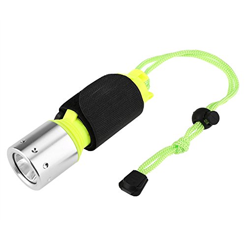 Tauchlampe, tragbare wasserdichte 3 Gang Modi Bright T6 Scuba Submarine Tauchen Taschenlampe Beleuchtung Lampe Licht Taschenlampe zum Tauchen Schwimmen Wandern Camping (Batterien Nicht enthalten) von Tnfeeon
