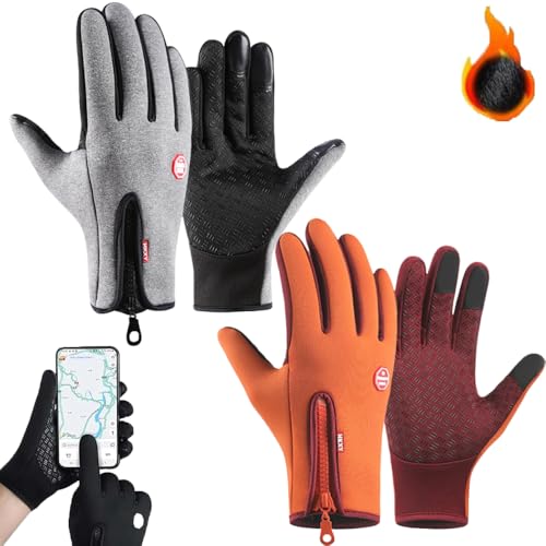 ToatlHeal Cozy Season-Handschuhe, Cozy Season-Thermo-Winter-Anti-Rutsch-Handschuhe mit Touchscreen-Finger, wasserdichte Handschuhe für Männer und Frauen (2PCS b,Medium) von ToatlHeal