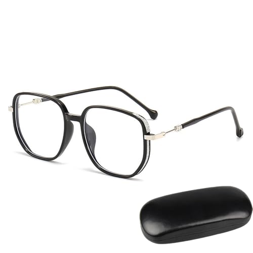 ToatlHeal Criteriontv Reading Glasses, Women's Portable Fashion Anti-Blue Light Reading Glasses, Distance Reading Glasses (Black,+4.00) von ToatlHeal