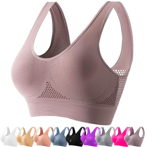 ToatlHeal Feelamused Liftup Air Bra Breathable Cool Liftup Air Bra, Lifting Bras for Sagging Breasts, Women's Ultra-Thin Comfort Bra (Beige,4XL) von ToatlHeal