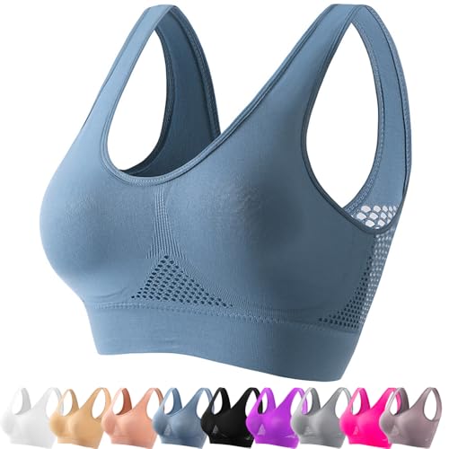 ToatlHeal Feelamused Liftup Air Bra Breathable Cool Liftup Air Bra, Lifting Bras for Sagging Breasts, Women's Ultra-Thin Comfort Bra (Blue,4XL) von ToatlHeal