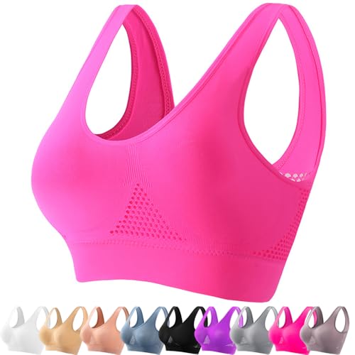 ToatlHeal Feelamused Liftup Air Bra Breathable Cool Liftup Air Bra, Lifting Bras for Sagging Breasts, Women's Ultra-Thin Comfort Bra (Pink,4XL) von ToatlHeal