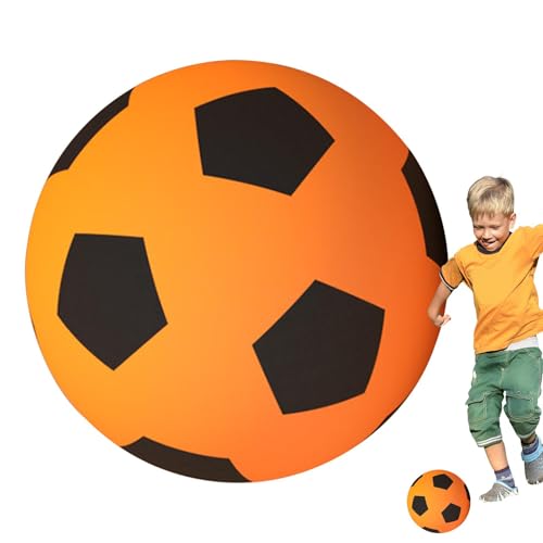 TocaFeank Fußball lautloses Spielzeug, leiser Indoor-Fußball | Weicher Fußball für den Außenbereich, geräuschloser Fußball,Training Fußball Jonglieren Dribbling Ball Spielzeug für Sommersportspaß auf von TocaFeank
