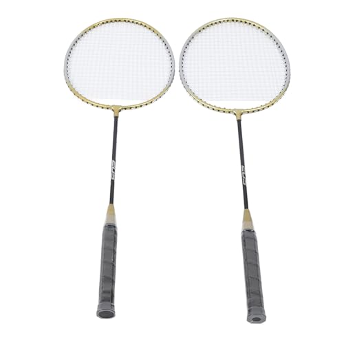 Badmintonschläger für 2 Spieler, Badmintonschläger aus Legierung, 2er-Set, Leichte Badmintonschläger für Erwachsene und Teenager mit Tasche für Unterhaltungstrainingsspiele von Todaid