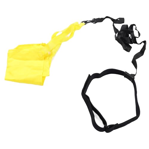 Schwimm-Fallschirmgurt-Set, Fallschirm-Schwimmfallschirm, Nylon-PP-Anti-Lockerungs-Schnalle, Schwimm-Fallschirm-Trainingsset für Hilfsgeräte, 40 cm (Gelb) von Todaid